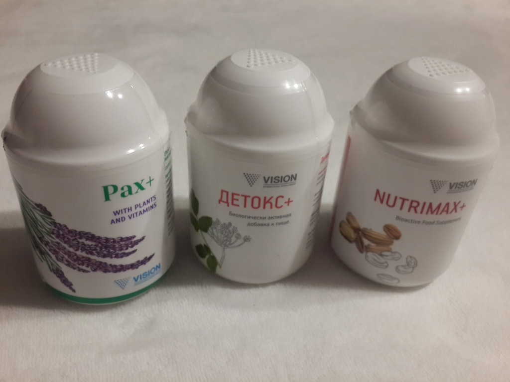 Zestaw VISION Pax+Detox+Nutrimax suplementy diety