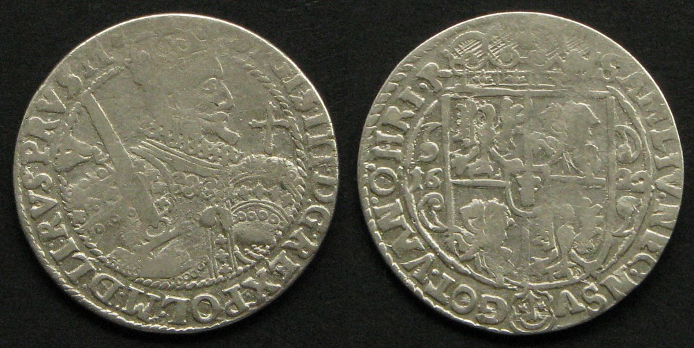 Zygmunt III Waza, ort koronny 1622, bez miecza