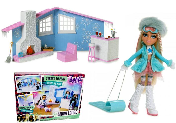 ZIMOWY LODOWY DOM + LALKA CLOE BRATZ SNOWKISSED