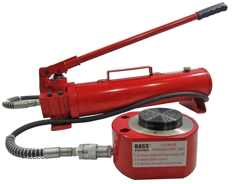 BASS SIŁOWNIK HYDRAULICZNY ROZPIERAK 100T + POMPA