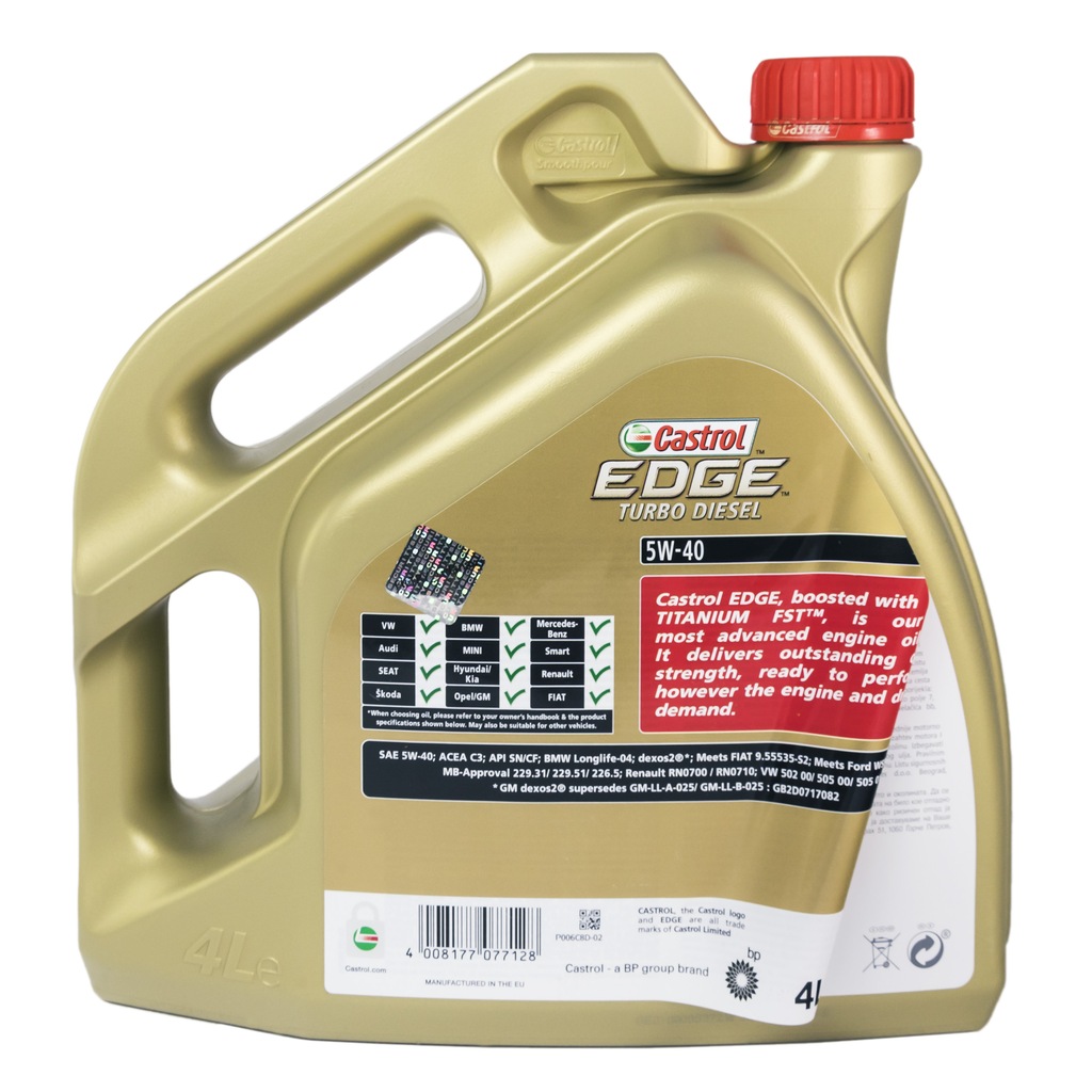 CASTROL EDGE TD 5W40 4L GM dexos2 505.01 - 7405280264 - oficjalne ...