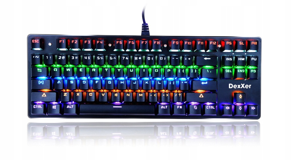 Klawiatura podświetlana mechaniczna gaming, Dexxer