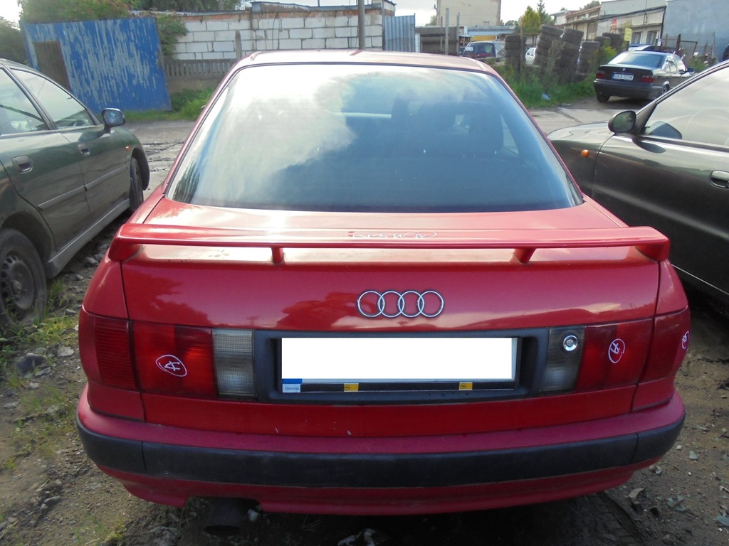 klapa tył sedan lotka czerwona AUDI 80 B4 WYSYŁKA