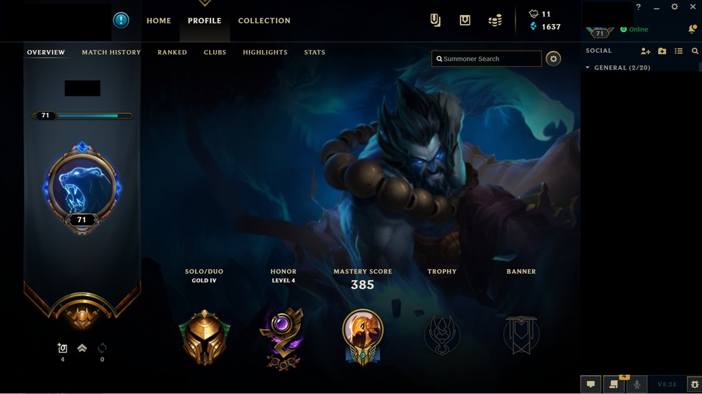 Konto League of Legends 133 postaci 87 skinów EUEN