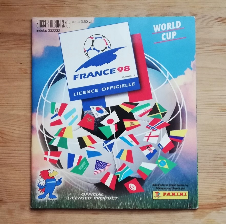 Album i naklejki Panini World Cup France 98
