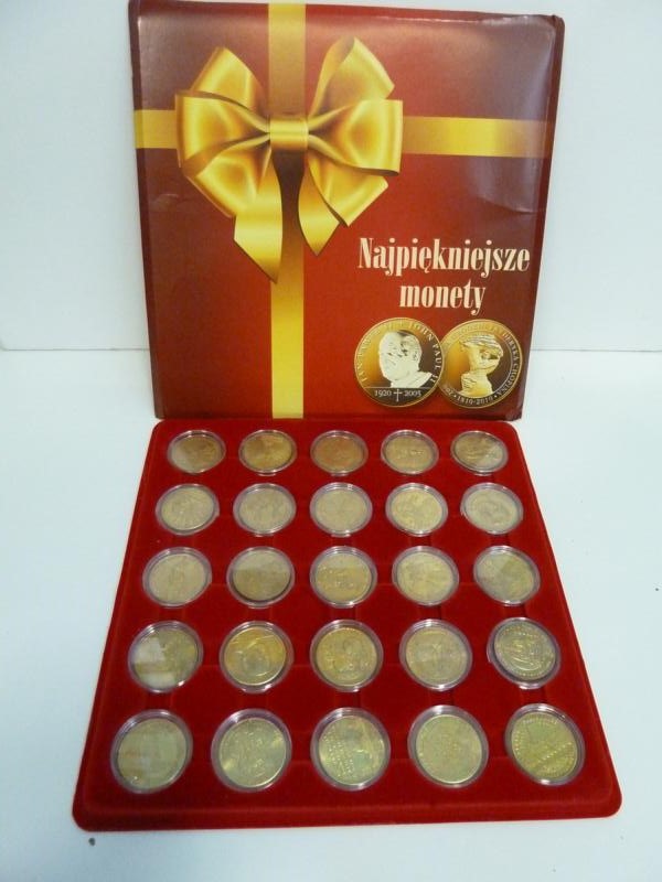 MONETY PAMIĄTKOWE MENNICA PIĘTKA 25 SZT.ZEST 4