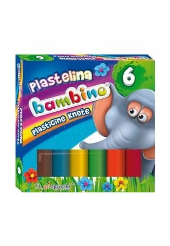 Plastelina 6 kolorów BAMBINO