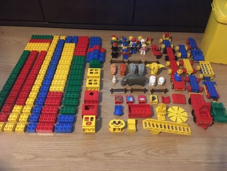 Lego Duplo mega zestaw 2,5 kg, 174 el.farma wagony