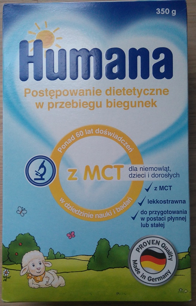 Humana z MCT mleko modyfikowane