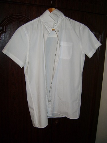 Koszula biała F&F rękaw krótki ,r.12-13 lat