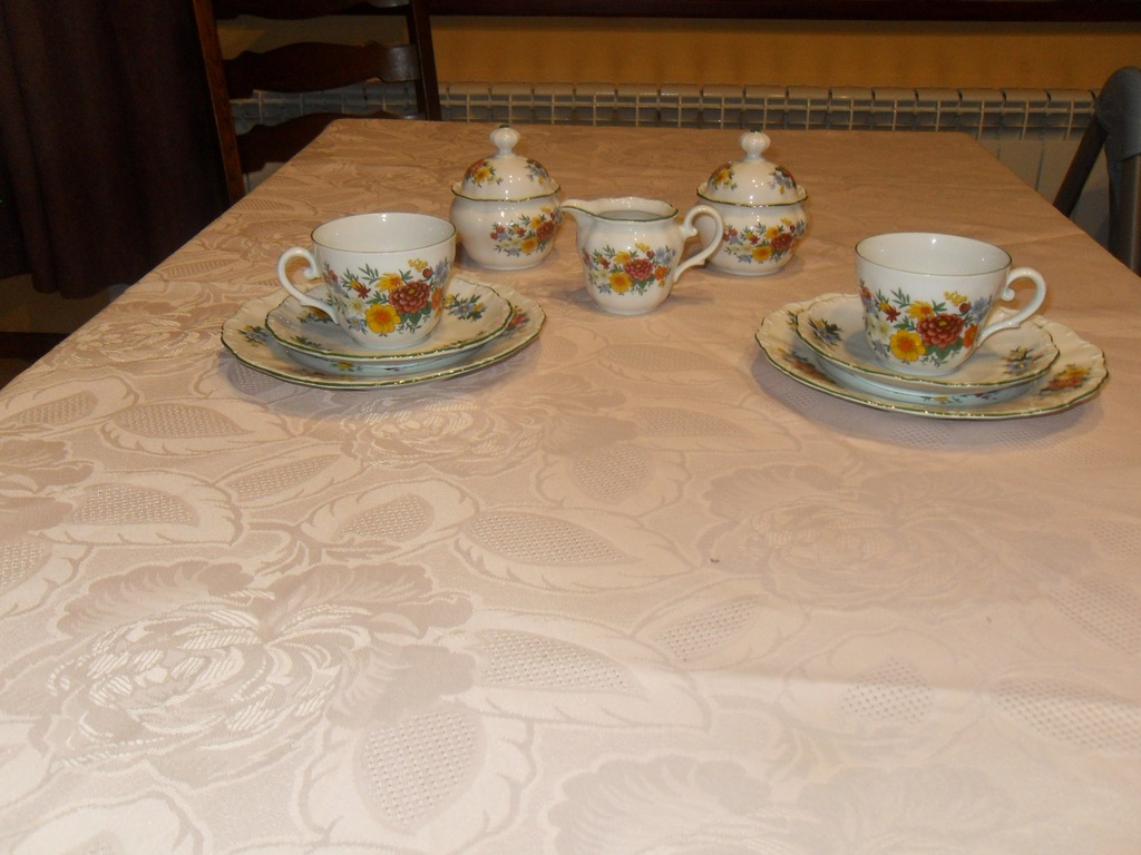 Kwiatowy zestaw Porcelany do Kawy lub Herbaty
