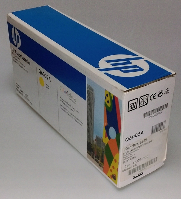 Toner HP Q6002AX yellow żółty Nowy Oryginaly F-vat