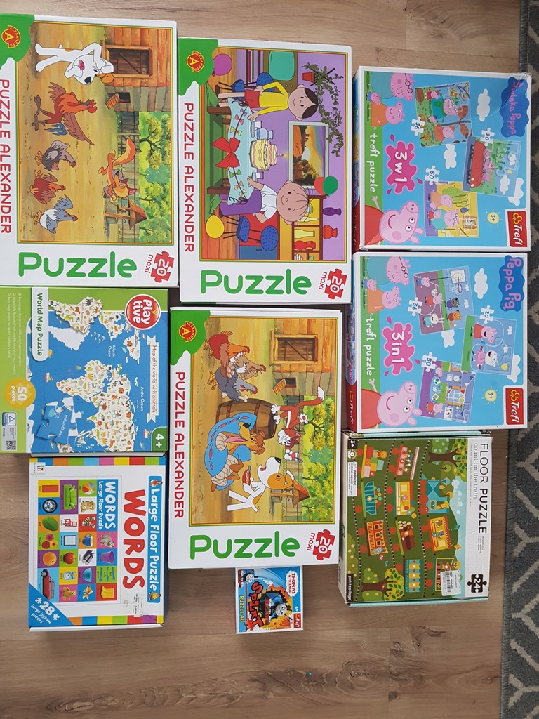 PUZZLE PEPPA REKSIO BOLEK I LOLEK MAPA ANGIELSKI
