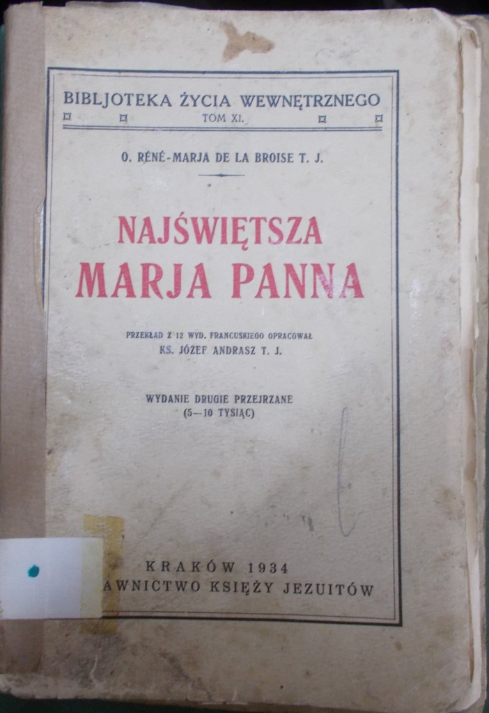 Ks. Józef Andrasz  - Najświętsza Maryja Panna