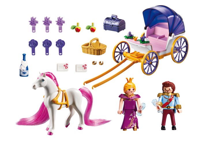 PLAYMOBIL 6856 PARA KRÓLEWSKA Z KARETĄ