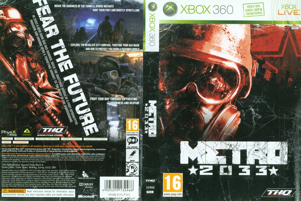 METRO 2033 XBOX 360