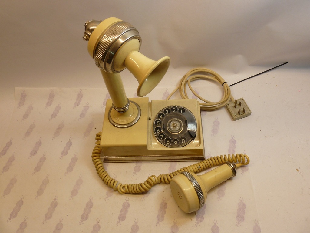 Stary polski telefon retro z PRL 7312929520 oficjalne