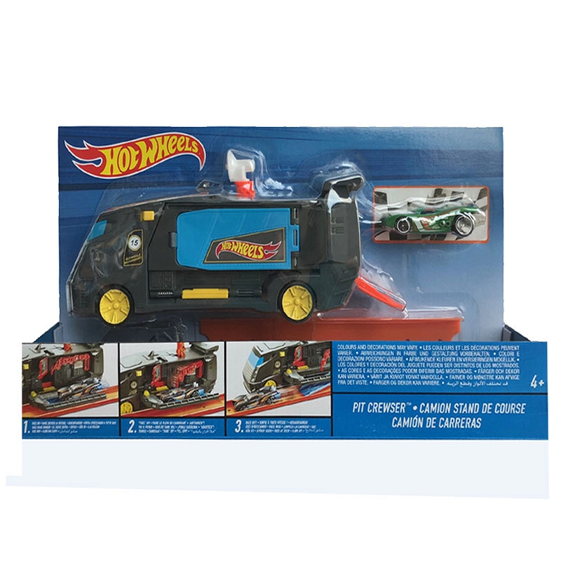 Hot Wheels Super pojazd Pit Crewser + autko DJD74