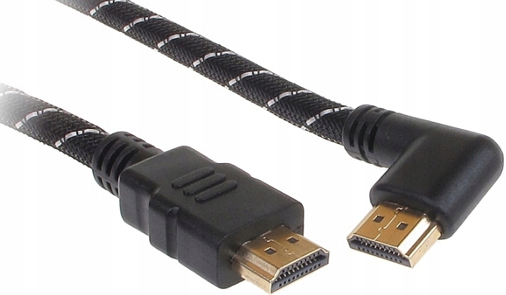 Kabel HDMI Wtyk Prosty Boczny 30 AWG 1,5m