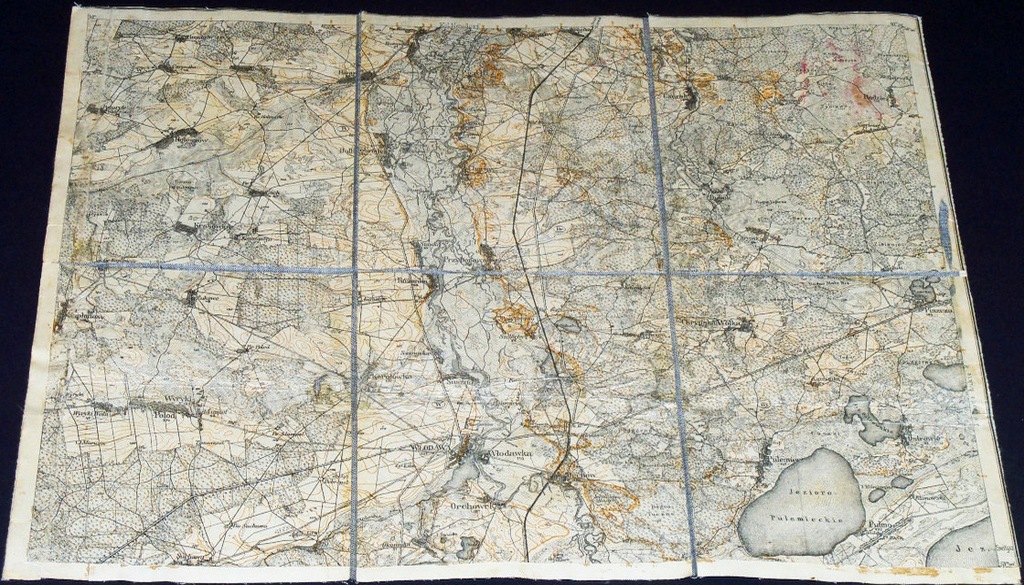 WŁODAWA ORCHÓWEK ŚWITAŹ MAPA SZTABOWA 1914
