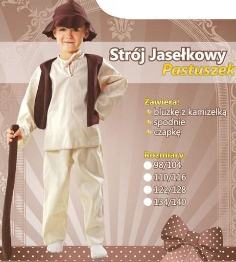 strój PASTUSZEK pasterz pastuch Jasełka 134-140
