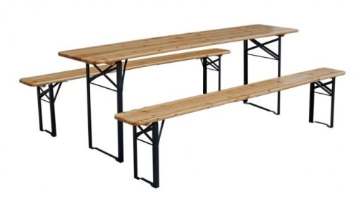 Stół ogrodowy / barowy i 2 ławki 220 cm