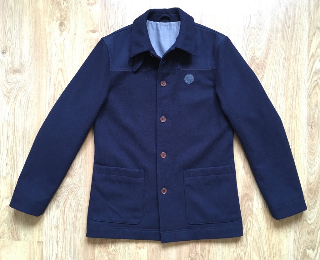 FRED PERRY - DONKEY JACKET COAT NAVY - M - NOWY