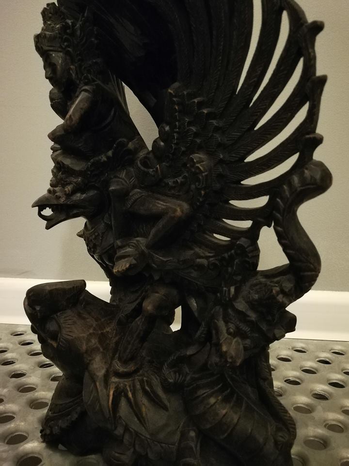 Rzeźba heban Garuda akcja CHARYTATYWNA