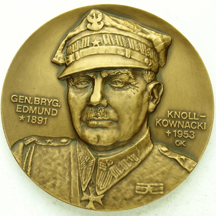 Medal gen Knoll Kownacki Bitwa nad Bzurą ZŁOCONY