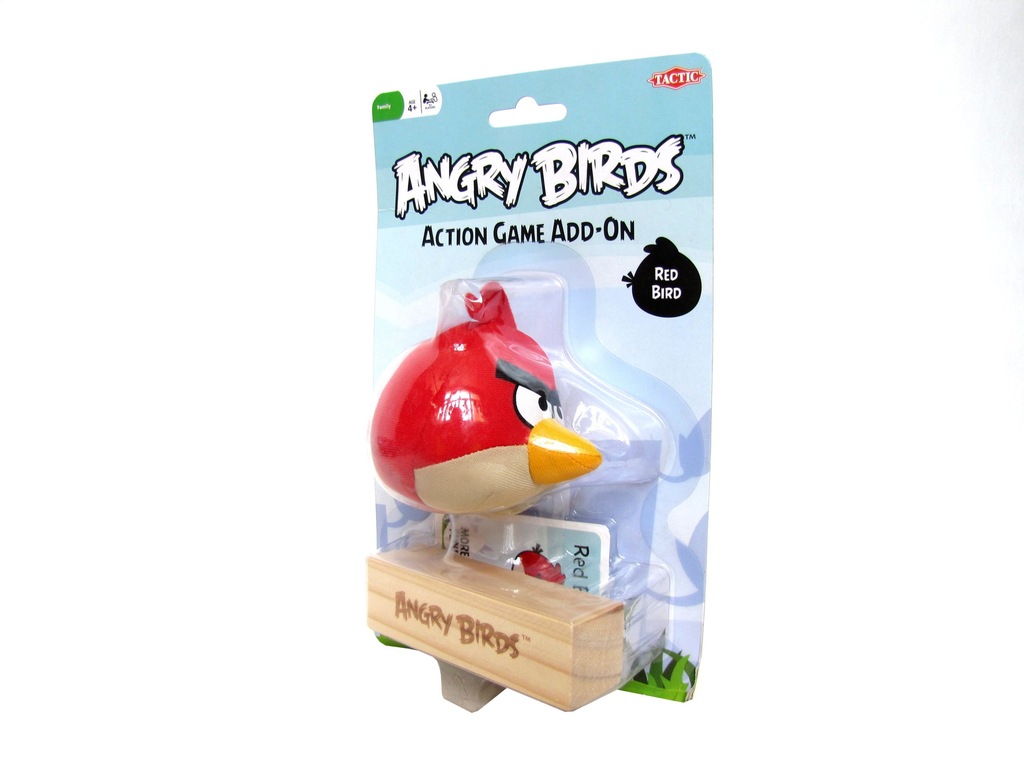 MASKOTKA ANGRY BIRDS PTAK CZERWONY + KLOCEK +KARTA