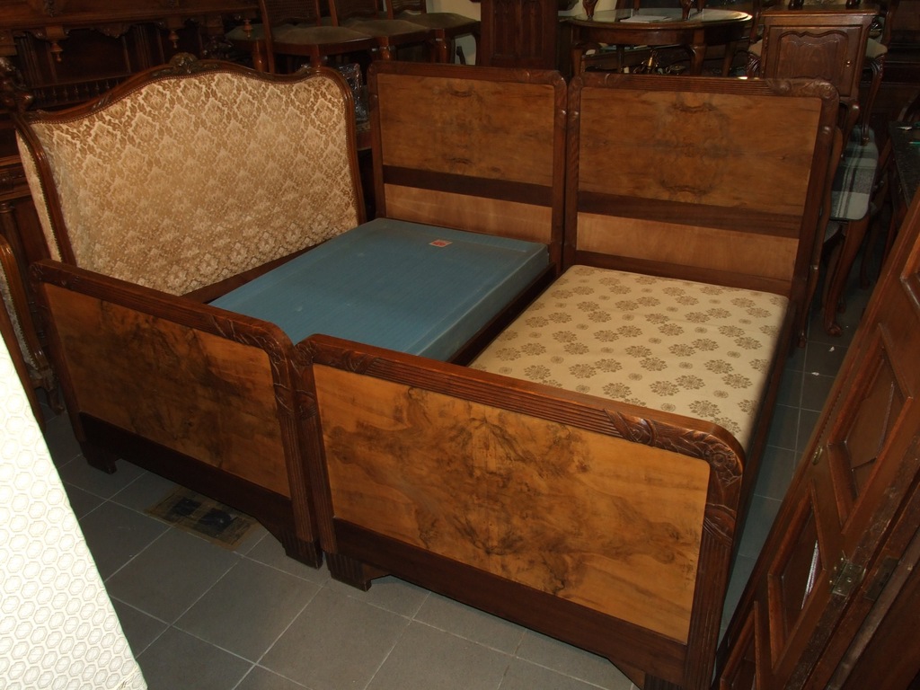 DWA ŁÓŻKA W STYLU ART DECO * FRANCJA X