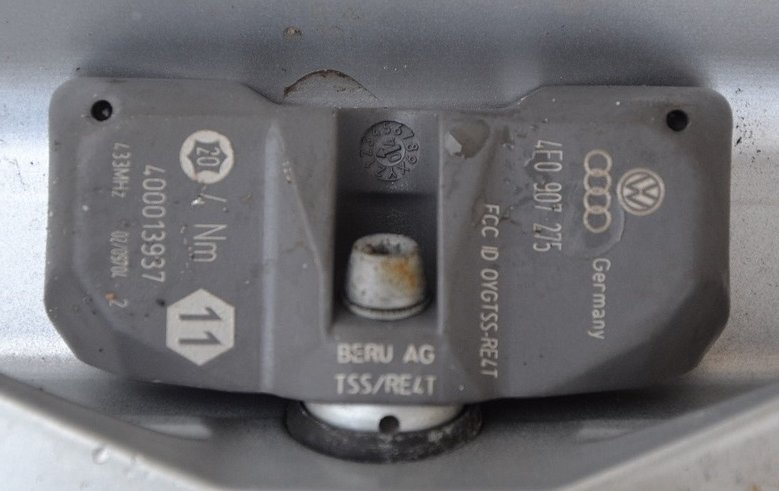 Audi A4 B8 CZUJNIK CIŚNIENIA W KOŁACH 8F0907275