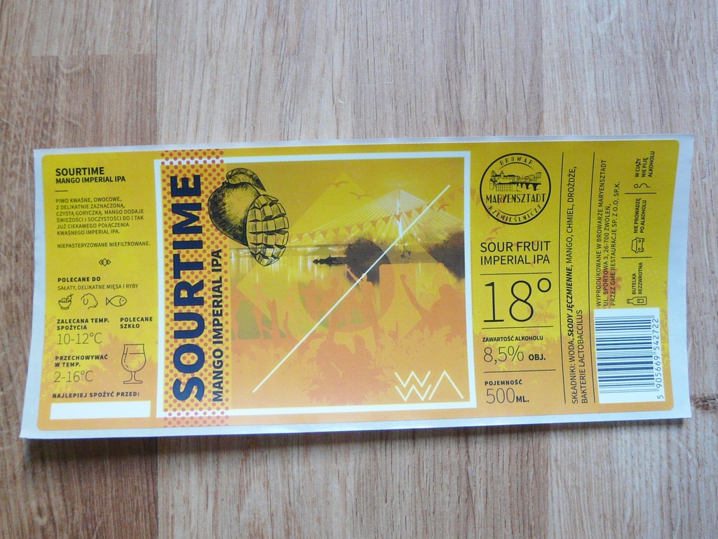 BROWAR MARYENSZTADT. SOURTIME. mango imperial ipa