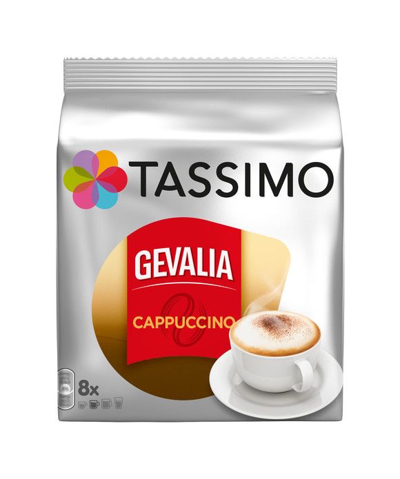 TASSIMO Kawa GEVALIA Cappuccino 8 + 8 kapsułek