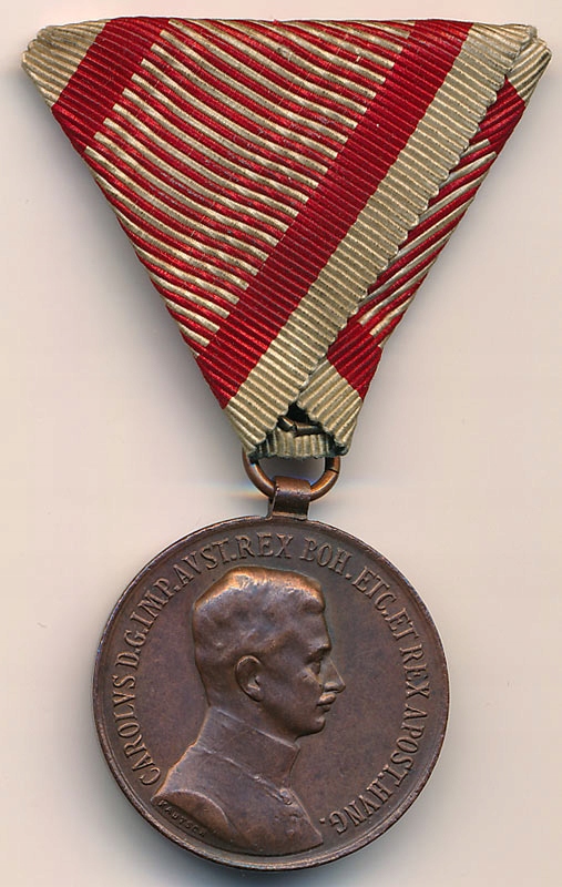 Austro-Węgry - Medal za Odwagę * brązowy * Karol I