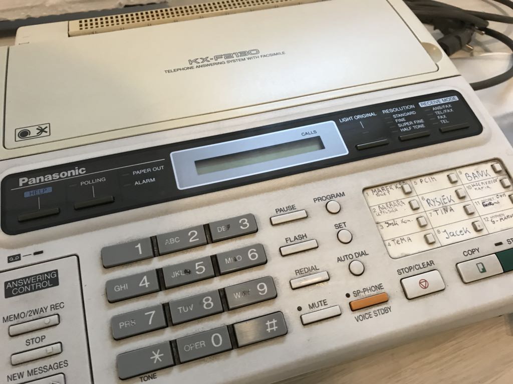 Fax telefax Panasonic KX-F2130