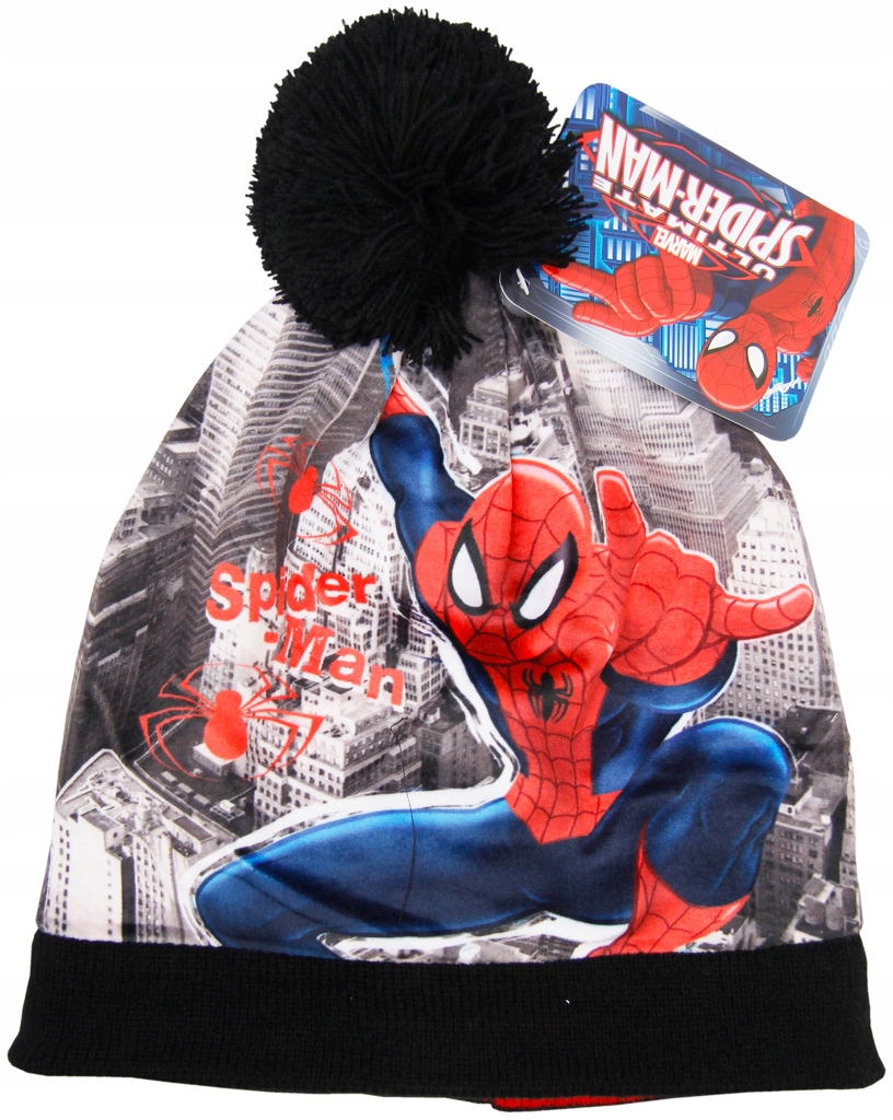 Czapka zimowa - Spider-Man - dla chłopców *54 cm