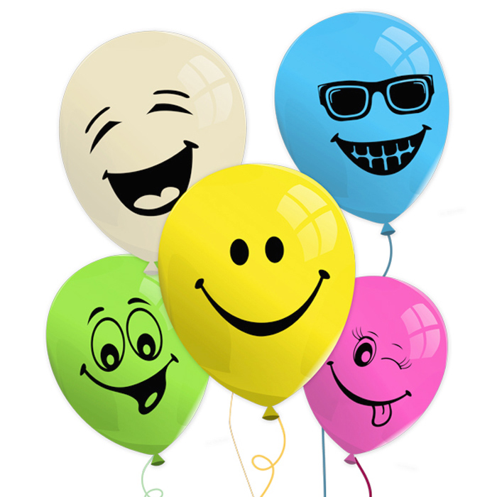 Balony UŚMIECHY emotki smile buzie face buźki