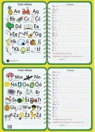 Podkładka na biurko. Alfabet polski (10szt)