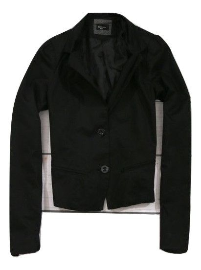 Bershka Marynarka Damska Elegancka Czarna  *38*