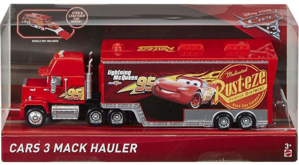 MATTEL CARS AUTA MANIEK TIR HAULER Z NACZEPĄ 1:55