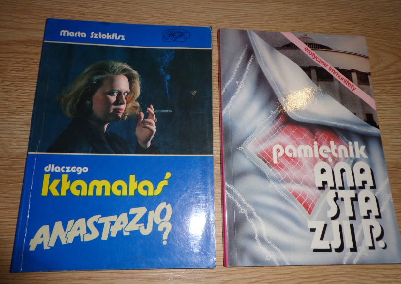 KSIĄŻKI 2 SZT. PAMIĘTNIKI ANASTAZJI P, ANASTAZJA P