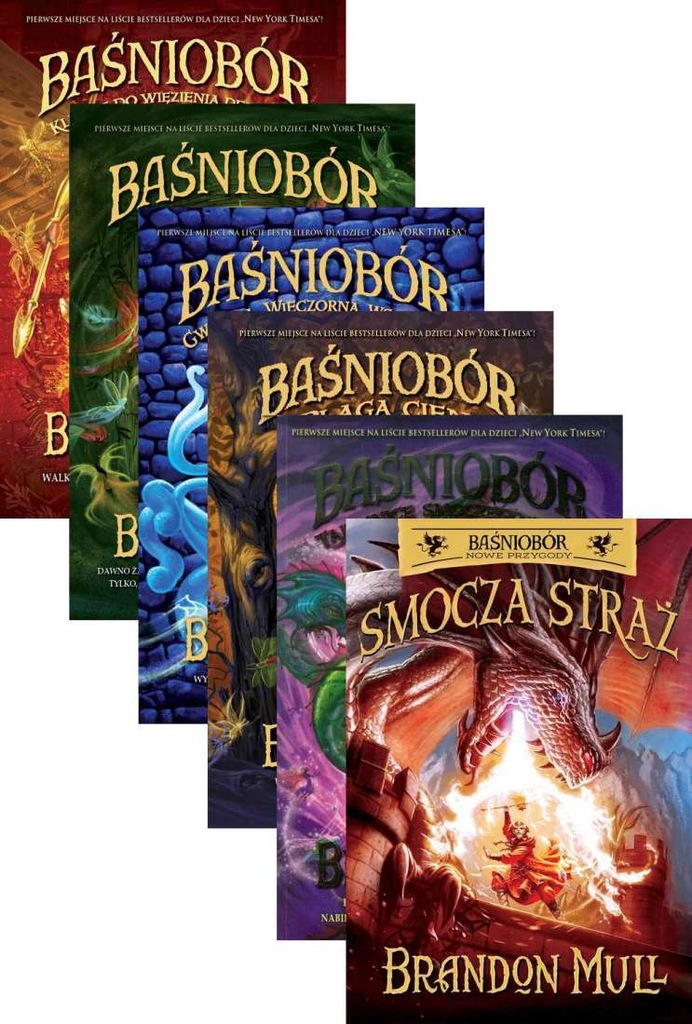 BAŚNIOBÓR KSIĘGI 1-5 + SMOCZA STRAŻ MULL BRANDON