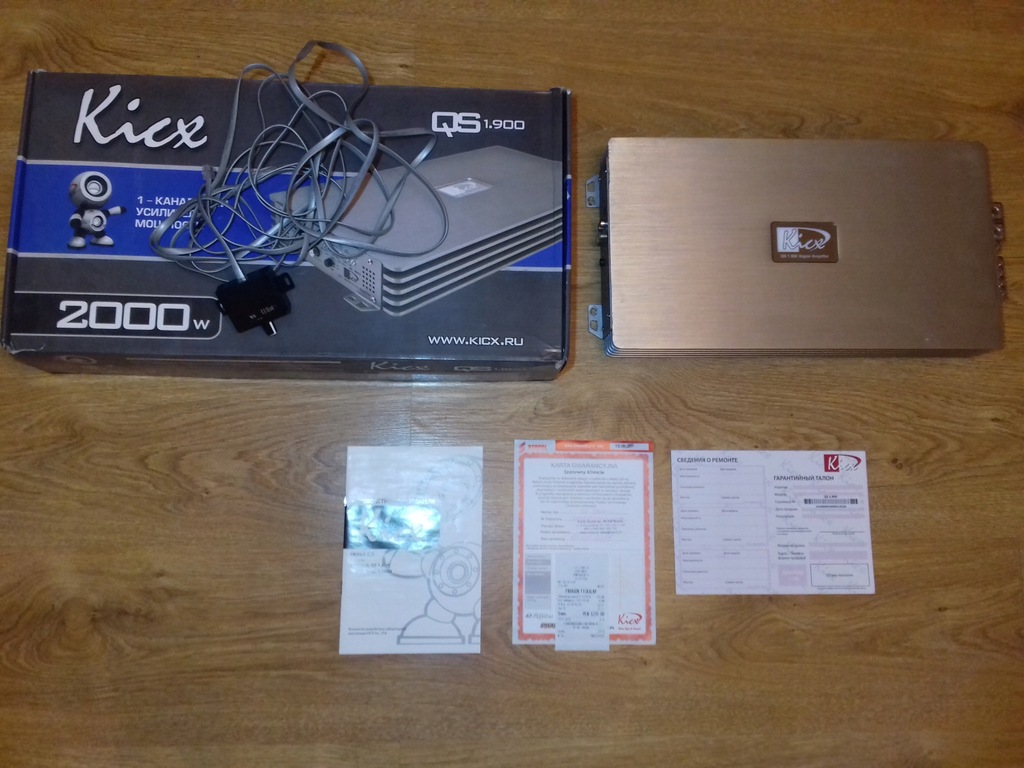 Kicx qs 1.900 ,gwar, sterownik, mocny 2000watt rms