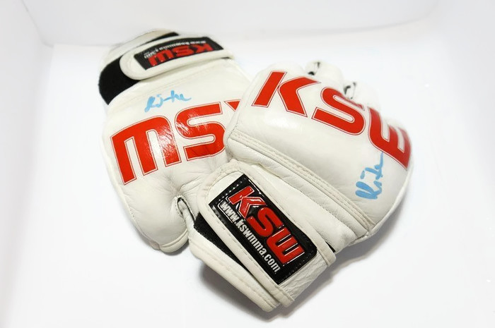OKAZJA! RĘKAWICE KSW MICHAŁ KITA SKÓRZANE