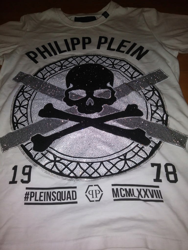 PHILIPP PLEIN t-shirt koszulka CYRKONIE czaszka