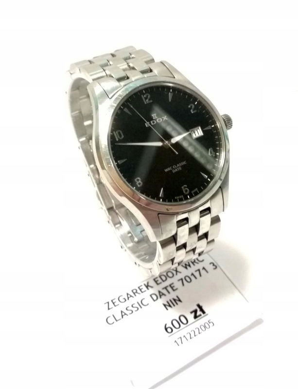 ZEGAREK EDOX WRC CLASSIC DATE 70171 3 NIN