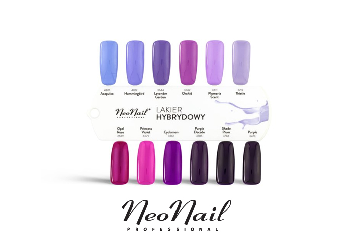 NEONAIL WZORNIK LAKIEROW HYBRYDOWYCH - FIOLET