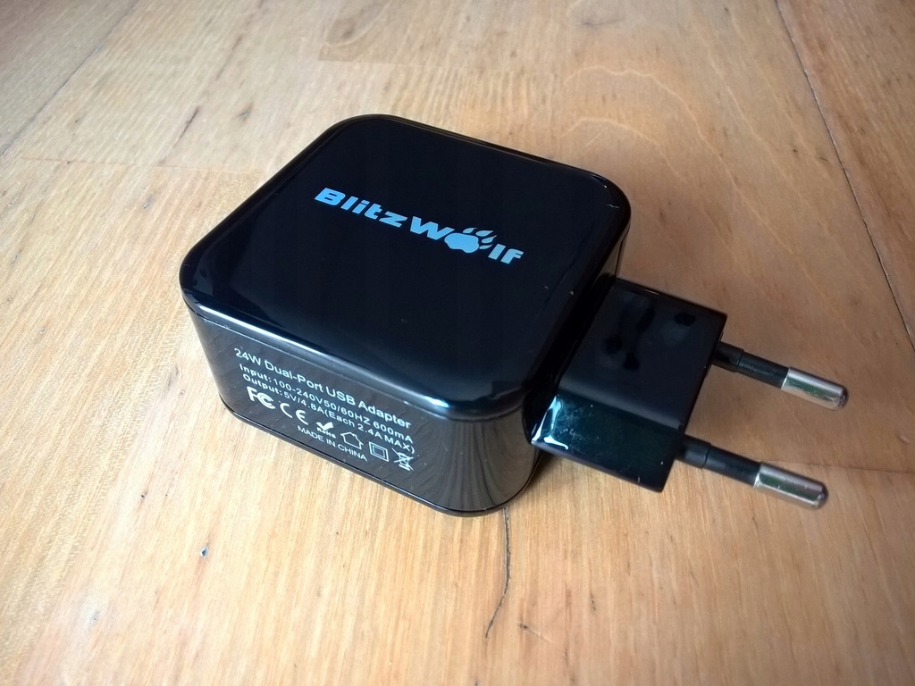 ładowarka sieciowa USB Blitzwolf BW-S2 2x 2.4A 24W