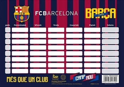 plan lekcji FC Barcelona